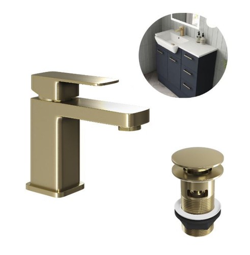 Bathroom modern square brushed - square,