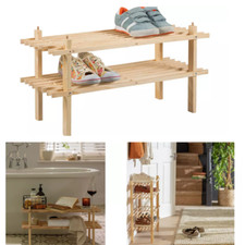 2 Tier wooden Shoe Storage