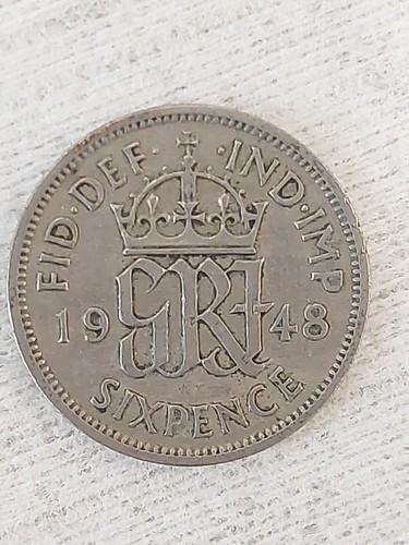 1948 king george - v1, sixpence
