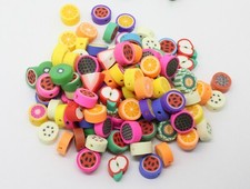 A Pack of 50 Fimo Fruit Beads