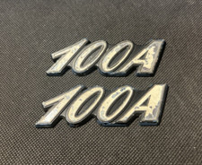 DATSUN 100A - GENUINE METAL CLASSIC CAR BADGES /EMBLEMS - 88 X 34 MM