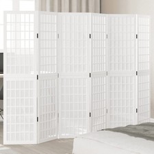 Room Divider 6-Panel White