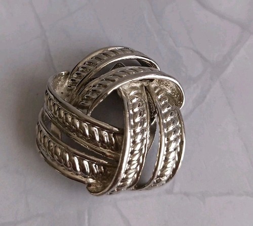 Vintage silver tone chunky - vintage,