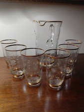 VINTAGE GLASS FLORAL HAND