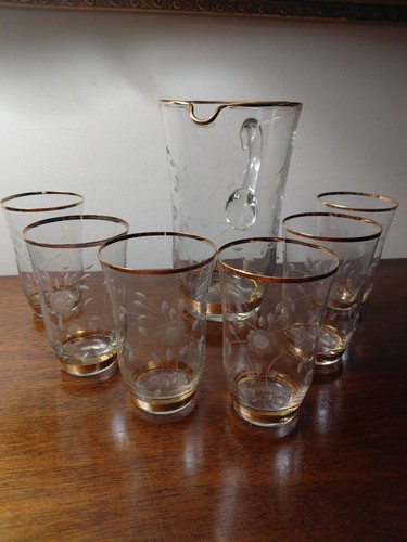 Vintage glass floral hand - floral,