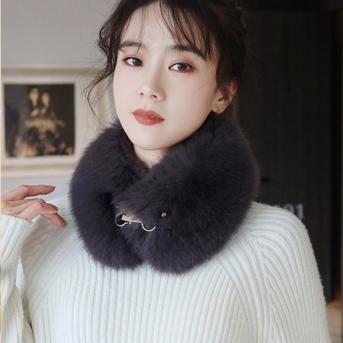 Faux fur neck collar - fur,
