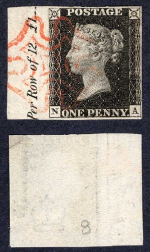 Penny black plate 8 - (na),