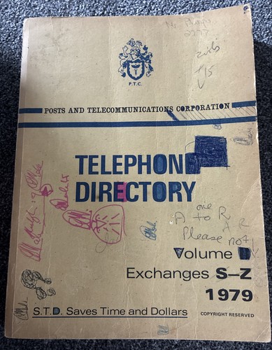 Vintage rhodesia telephone - rhodesia,