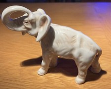 Royal Dux Vintage Miniature Elephant Figurine /Ornament - Made in Czechoslovakia