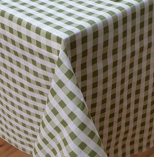 Gingham check sage bedding - check,