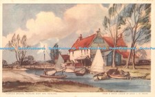 R455215 Norfolk Broads Pleasure Boat Inn Hickling Leslie L H Moore Cotman Color