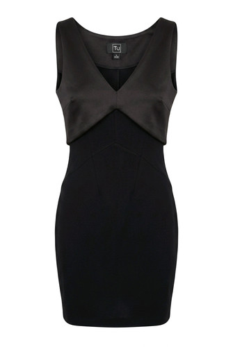 Untold black neck - v, bodycon