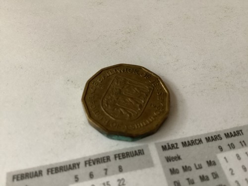 1966 jersey three pence - jersey,