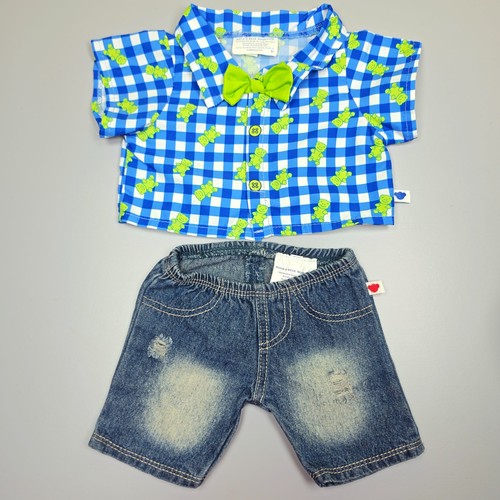 Build bear blue - bear, frog