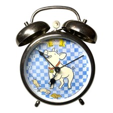 Babe The Sheep Dog Alarm Clock - Vintage Wind Up Collectable Clock - Rare