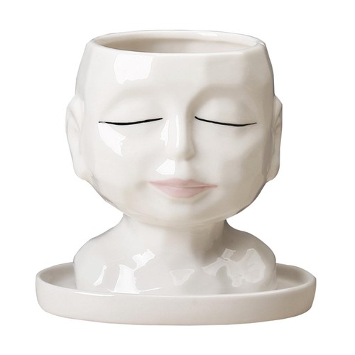 Head planter pot face - pot,