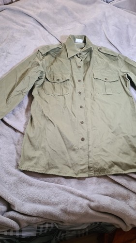 Vintage military shirt green - military,