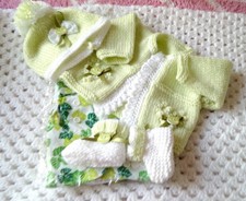 Hand knitted baby set 0 - 1