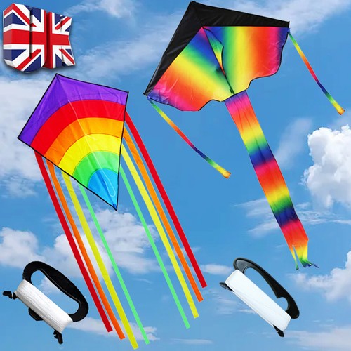 Large rainbow kite for - 2x,