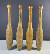 Antique Wooden Juggling Pins