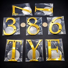 House Number, Letters / Brass