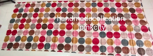 Kantha quilt throw bedspread - kantha,
