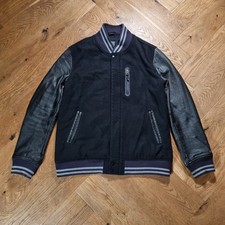 Nike NSW Destroyer Varsity Jacket XL Black Wool Leather Sportswear