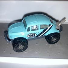 Matchbox VW Beetle Baja - Blue Diecast Model Car 1/64 (6) good Condition