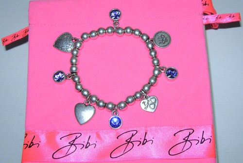 Bibi bijoux heart charm purple - heart,