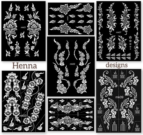 Henna stencils hand - henna,