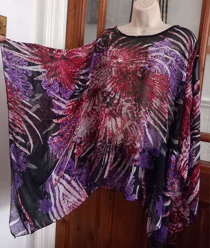 Vtg look sheer chiffon - vtg,