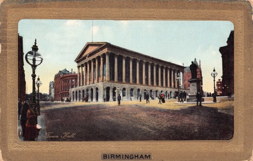 Postcard birmingham town - postcard,