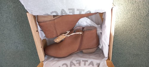 Ladies fat face tan leather - tan,