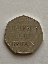 Diversity Built Britain 50p Coin Good Circulated condition. 2020 