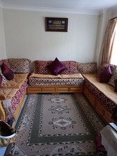Brand New Moroccan Reversible Settee  Covers And Cushion Covers