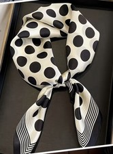 Stylish Creamy White Polka Dot