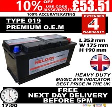 019 Heavy Duty Car/Van Battery