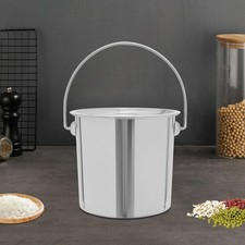 6L Milk Can Pail Bucket Milk Bucket Stainless Steel Kitchen Storage Keg with Lid