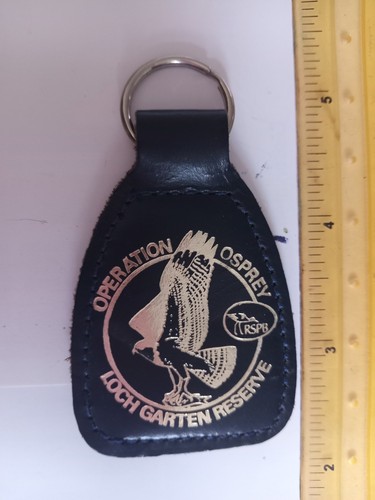 Vintage old keyring leather - keyring,