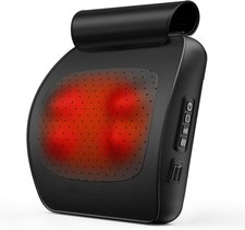 Back Neck Massager with Heat, 3D Deep Tissue Shiatsu Massage Pillow for Shoulder