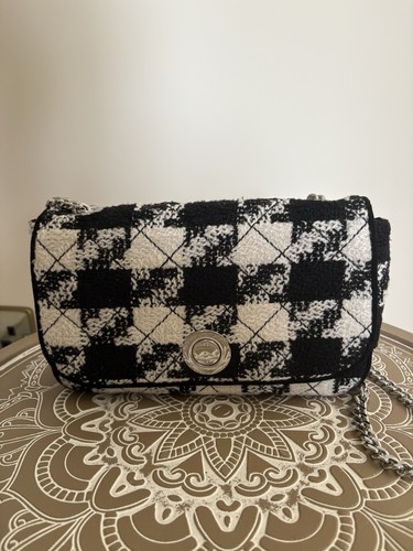 Zara black white checked - zara,