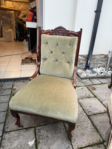 Old beautiful english armchair - english,