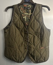 Zara Olive Green Quilted Gilet