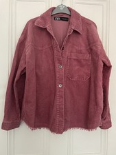 Zara Corduroy Pink Shacket