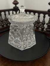 Vintage Cut Glass Lidded