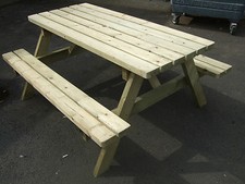 Picnic table bench 5ft seats - table,