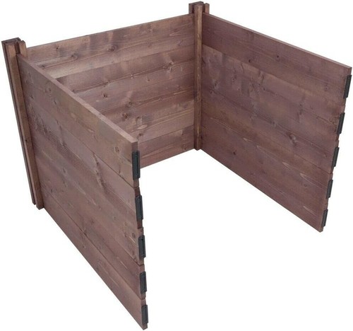 Wooden compost module posts - compost, 2