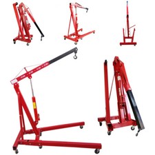 Red Folding Engine Crane 1 Ton