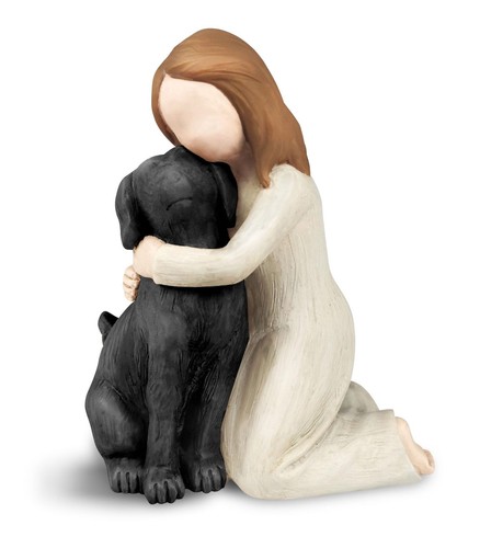 Carracci black dog angel - carracci,