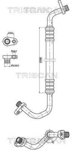 High low pressure line hose - ac,